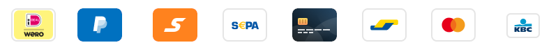 We accept Credit cards, PayPal, wire transfers and more